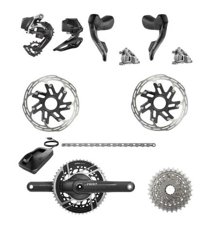 SRAM RED AXS 2x12 Gruppe - Powermeter 48 35 Zähne