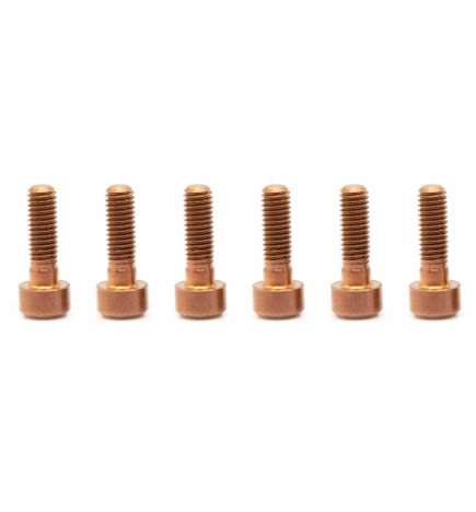 OAK Components Titaan Schroeven Set - M5x16mm - koper
