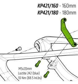Cannondale KP421  Flatmount180 Adapter