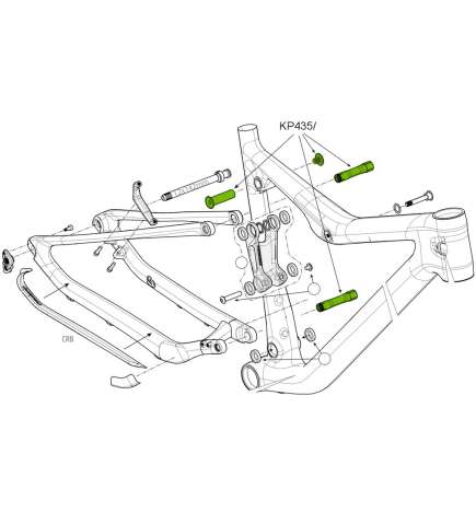 Cannondale KP435  Link Hardware Kit for Scalpel-Si