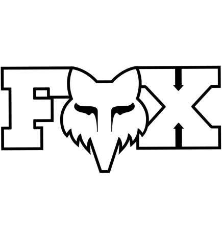 FOX Corporate Logo 7  Sticker - weiß
