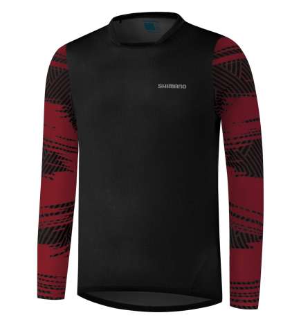 Shimano Myoko MTB Long Sleeve Jersey Men - spicy red