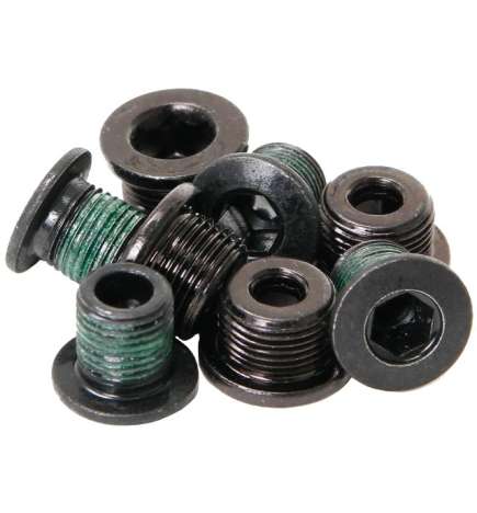 SRAM Kettenblattschrauben für 4 Arm 2-fach MTB Kurbeln LK 120 80mm - Stahl - schwarz