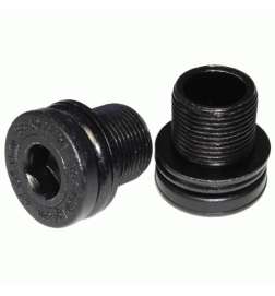 SRAM Crank Arm Bolt Kit M15 Capless for ISIS and Howitzer Cranks - 2 Pieces - 11.6900.002.050 - black
