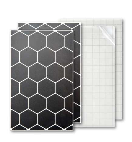 Luxshield Reflecting Sticker Hexagon - Black