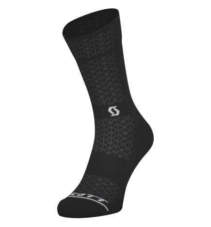 SCOTT Calze - AS Performance Crew - black/white