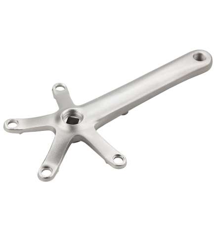 Brompton Crank Arm Right with Spider - silver