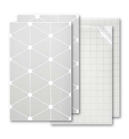Luxshield Autocollant Réfléchissant Triangles - grand - argent