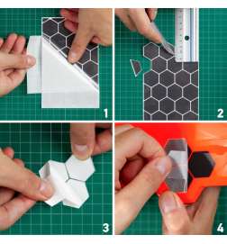 Luxshield Reflecterende Sticker Triangles - groot - zilver