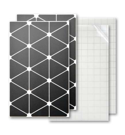 Luxshield Pegatina Reflectante Triangles - grande - negro