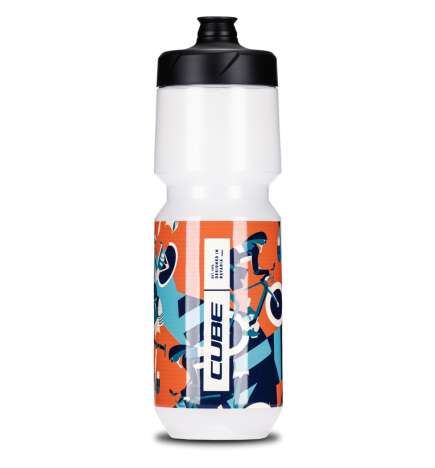 CUBE Flow Fietsfles 750ml - blue n orange