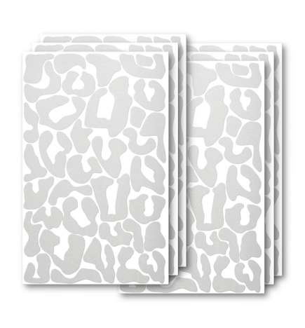 Luxshield Reflecting Sticker Leopard - Silver