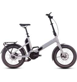 CUBE FOLD HYBRID Comfort 500 - 20  Electric Folding Bike - 2025 - pearlysilver   white