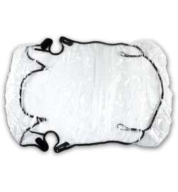 CUBE Copri Impermeabile per Rimorchio Bici per Bambini Double CMPT - trasparente