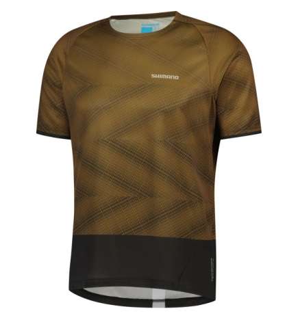 Shimano Myoko MTB Short Sleeve Jersey Men - 3XL - dark earth