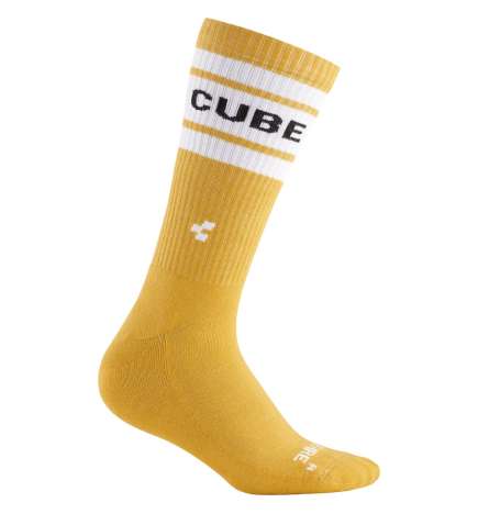 CUBE Chaussettes - After Race High Cut - jaune