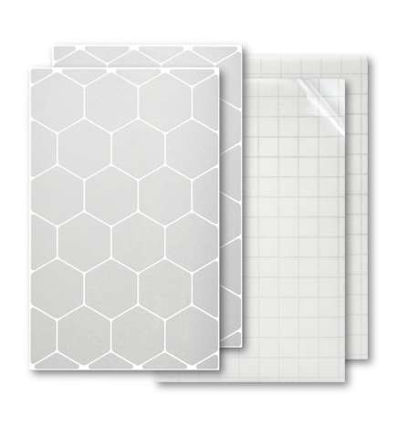 Luxshield Reflecting Sticker Hexagon - Silver