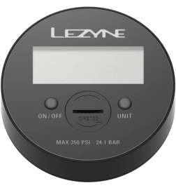 Lezyne 350psi Digitale Vervangende Manometer 3,5  voor Vloerpompen - zwart
