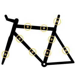 tex-lock Lock Bracket de Fietsslothouder - zwart