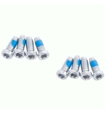 SRAM Kurbelschrauben Kit T20 für demontierbare Spider - 8 Stück - silber