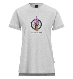 CUBE Organic Ice Cream T-Shirt Damen - grau