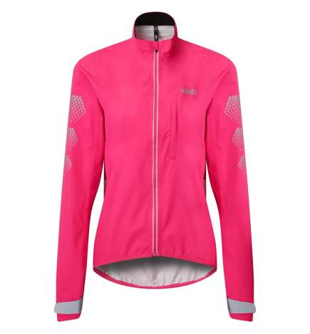 dhb Flashlight Waterproof Jacket Women - UK 8 | XS - pink glow