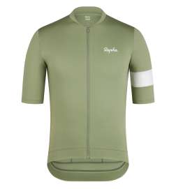 Rapha Core Short Sleeve Jersey Men - olive green white