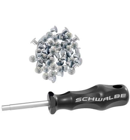 Schwalbe 50 Replacement Steel Spikes for Winter Tires incl. Assembling Tool