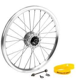 Brompton 16  Front Wheel with Hub Dynamo - silver