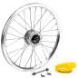 Brompton 16" Front Wheel with Hub Dynamo - silver Brompton 16" Front Wheel with Hub Dynamo - silver