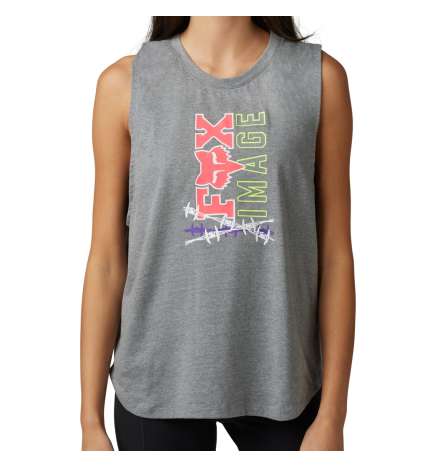 FOX Barb Wire Tank Women - heather graphite