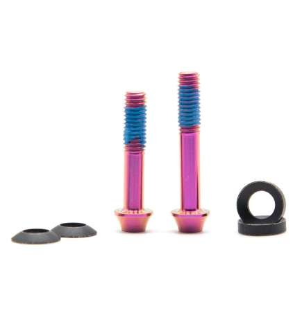 OAK Components Titanium Bolts - M6x30mm   M6x35mm - purple