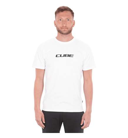 CUBE T-Shirt Homme - Organic Classic Logo - blanc
