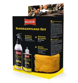 Ballistol Bicycle Care Set  Ceramic Chain Oil 65 ml   BikeCleaner 150 ml   Microfibre Cloth