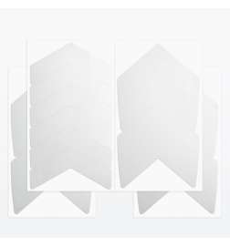 Luxshield Adesivi per Cerchi Riflettenti - Flash Arrow - 12 Pezzi - argento