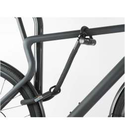 tex-lock Antifurto a Cavo - eyelet incl. U/X-Lock - 80 cm - onyx black