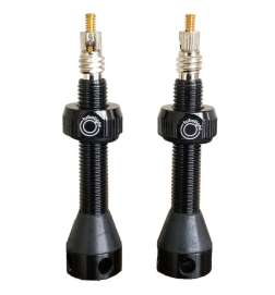 Tubolight Tubeless Valve Set - 40mm (Pair) - black