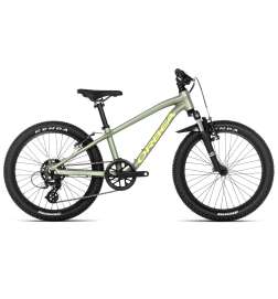 Orbea MX 20 XC - 20  Kids MTB - 2025 - Metallic Green Artichoke - Yellow (matt)