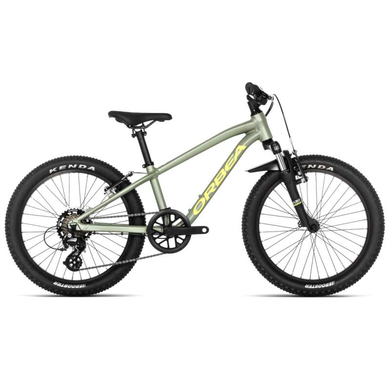 Orbea MX 20 XC - 20" Kinder MTB - 2025 - Metallic Green Artichoke - Yellow (matt)