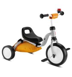 Puky FITSCH Triciclo - Bundle incl. Borsa Telaio - grey/bear