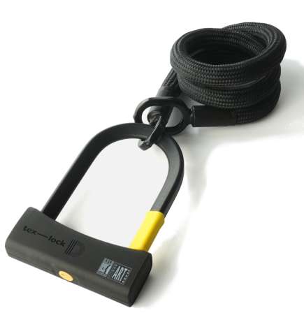 tex-lock eyelet incl. D-lock - 120cm - onyx black