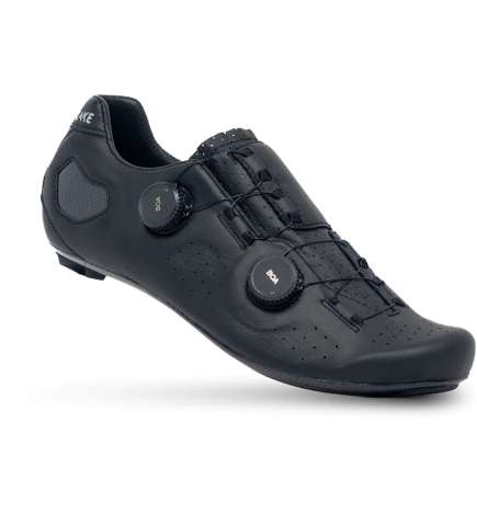 Lake CX333 Maantiepyöräilykengät Mies - Leveä - musta hopea