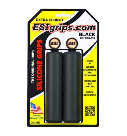 ESI Grips Poignées de Guidon - Extra Chunky - Black