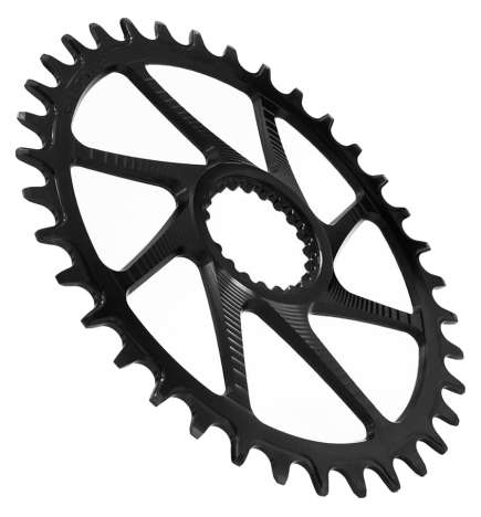 Garbaruk MTB Chainring - Direct Mount   Round   Narrow-Wide - for Shimano Deore XT M8100   SLX M7100 - black