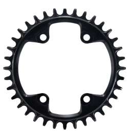 Garbaruk MTB Chainring - 96 mm   Round   Narrow-Wide - for Shimano Deore XT   SLX   Deore - black