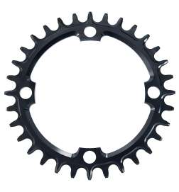 Garbaruk MTB Kettingblad - 104 mm   Rond   Narrow-Wide - zwart