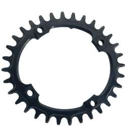 Garbaruk Melon MTB Chainring - 104 mm   Oval   Narrow-Wide - black