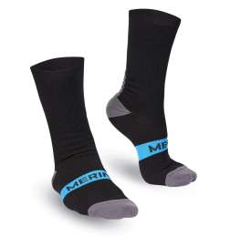 Bioracer Chaussettes - Merino Winter - noir bleu