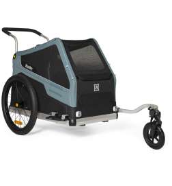 Burley Bark Ranger Bike Trailer for Dogs - black turquoise matt