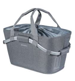 Basil 2Day Carry All Rear Basket - grey